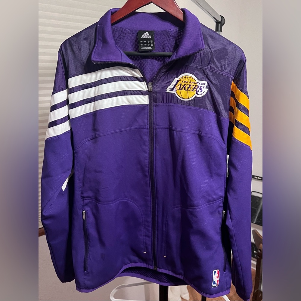 Adidas Lakers Jacket In Mens Size Med